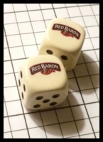 Dice : Dice - My Designs - Food Red Baron Pair - Sept 2012